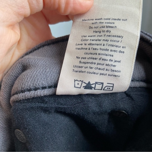 Rag & Bone Women's Nina High Rise Coated Black Ankle Skinny Jeans 28 Cotton - Picture 14 of 15